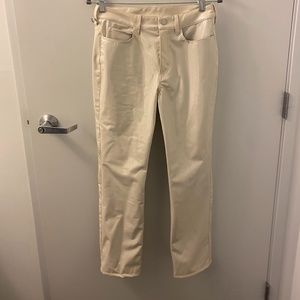 White Leather Pants by Simon Miller, size 27